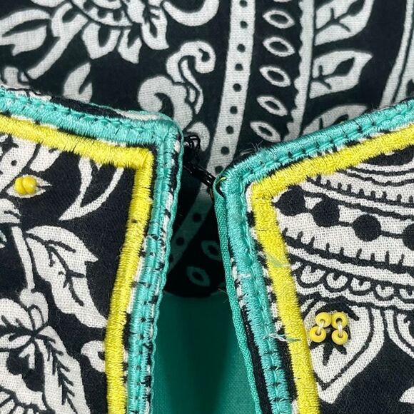 Choices White and Blue Paisley Print Blazer - Picture 4 of 14